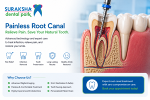 Teeth getting done the root canal treatment