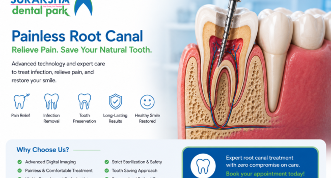 Teeth getting done the root canal treatment